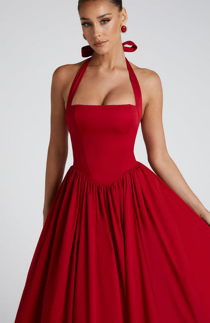 Alba Elegant Midi Dress