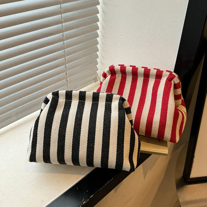 Crochet Canvas Colorblock Summer Wristlet