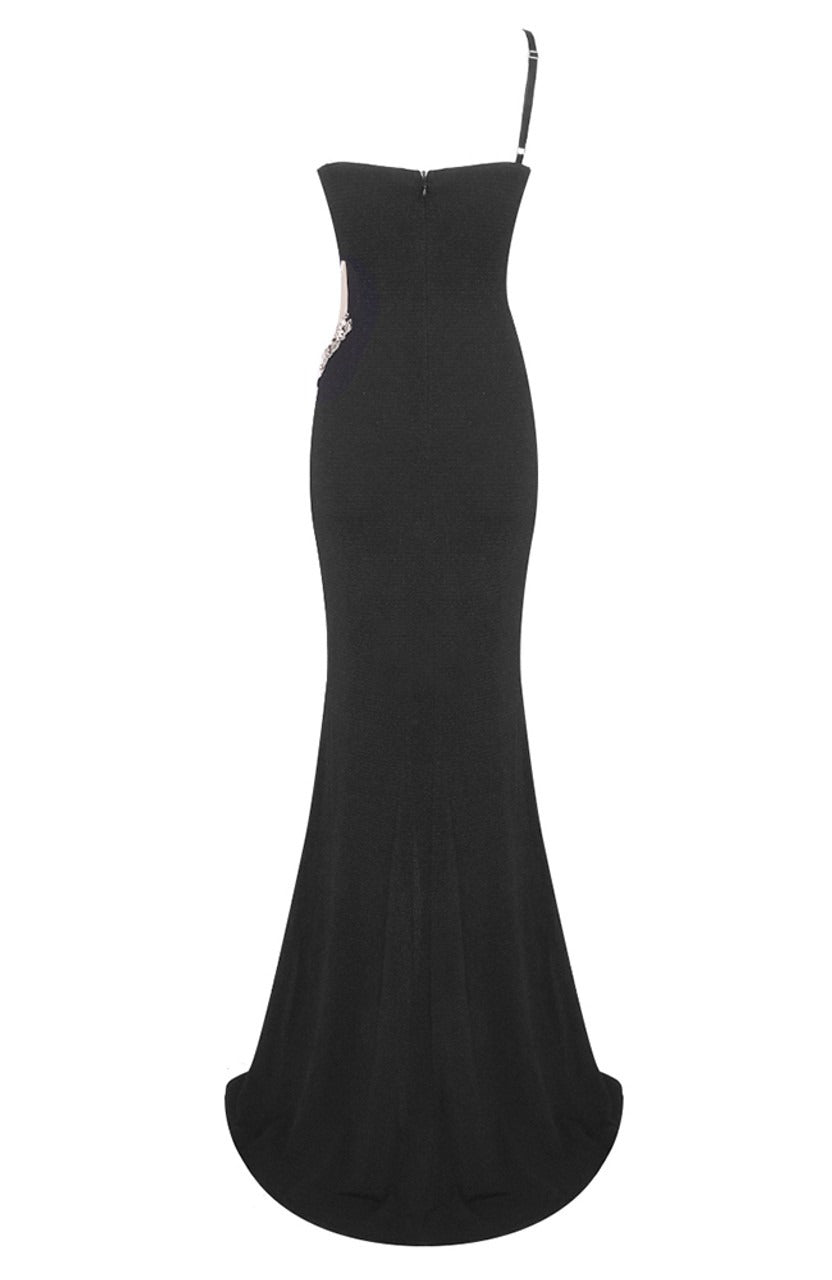 Nova Diamante Slit Maxi Dress