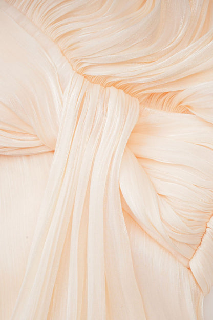 Beryl Pleated Ruffle Hem Mini Dress