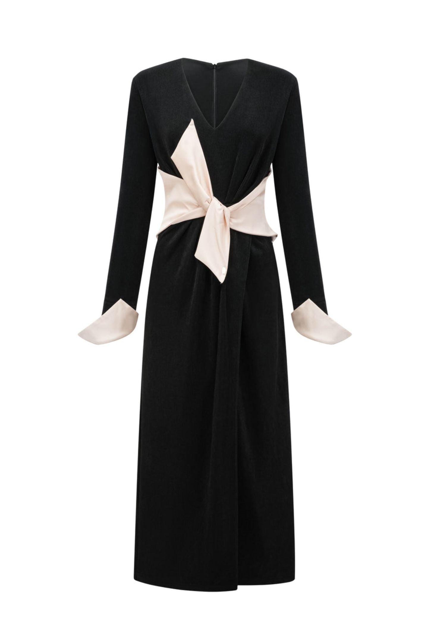 Elizabeth V-neck Bowknot Maxi Dress