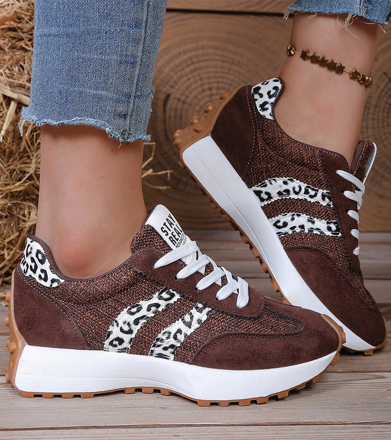 The Olivia — Retro Stripe Sneakers