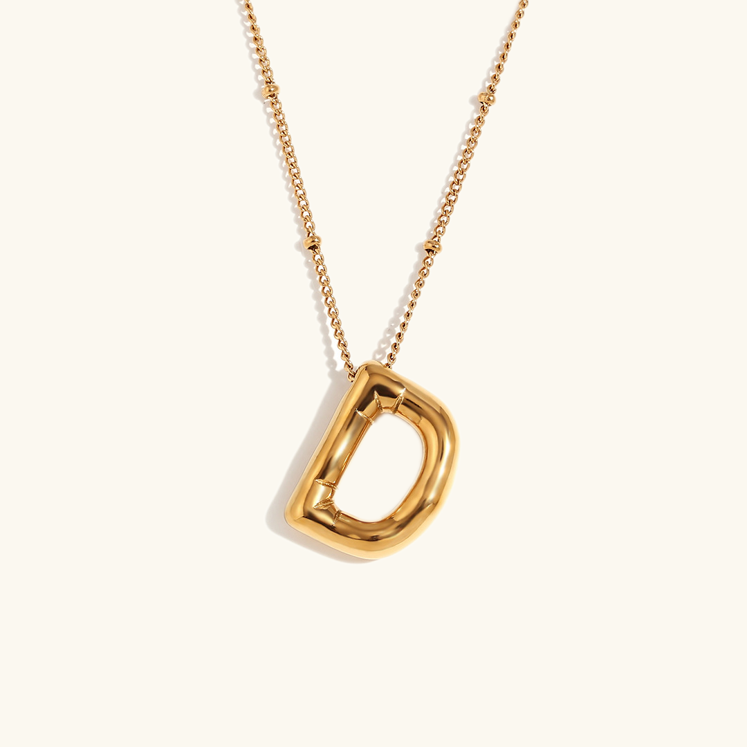 Airy Letter - Gold Initial Necklace