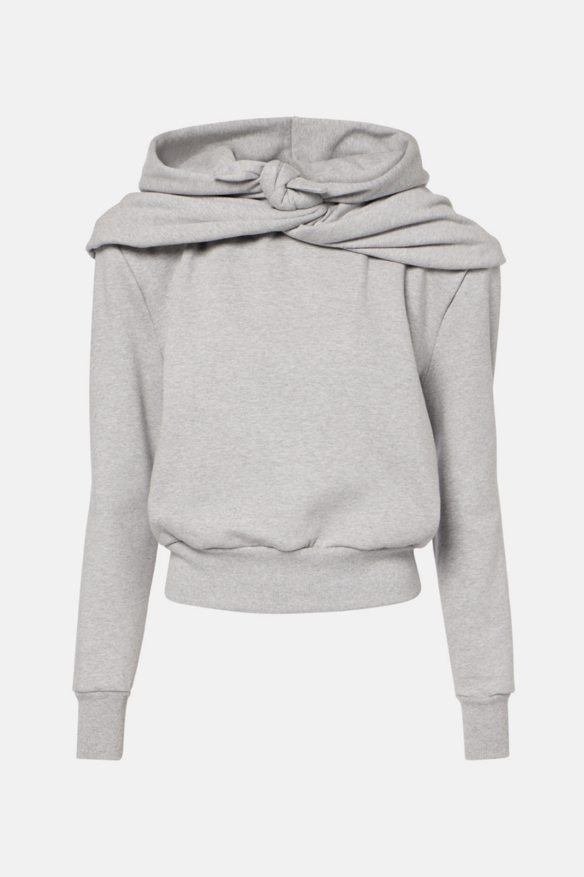 Baora Knot-detailed Draped Hooded