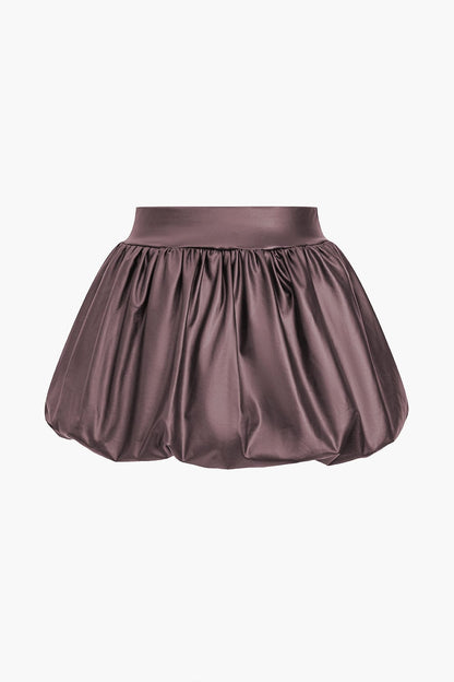 Women Balloon Mini Skirt