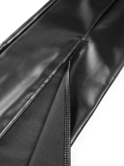 Women Flair Trousers With Zippers