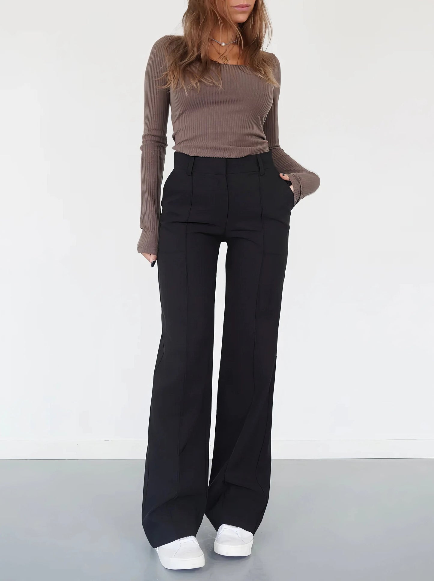 Women High Waist Trousers
