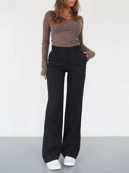 Women High Waist Trousers