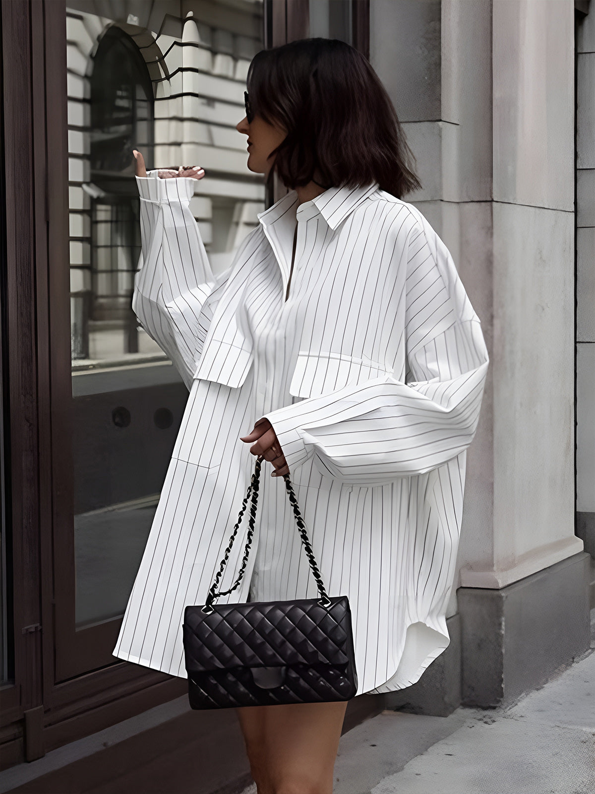 Women Shirt Dress Oversized