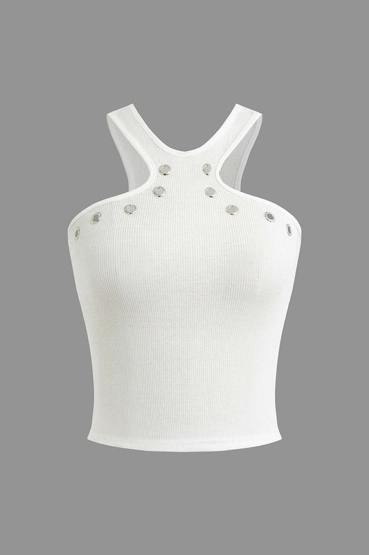 Women Tank Top With Cut-Outs
