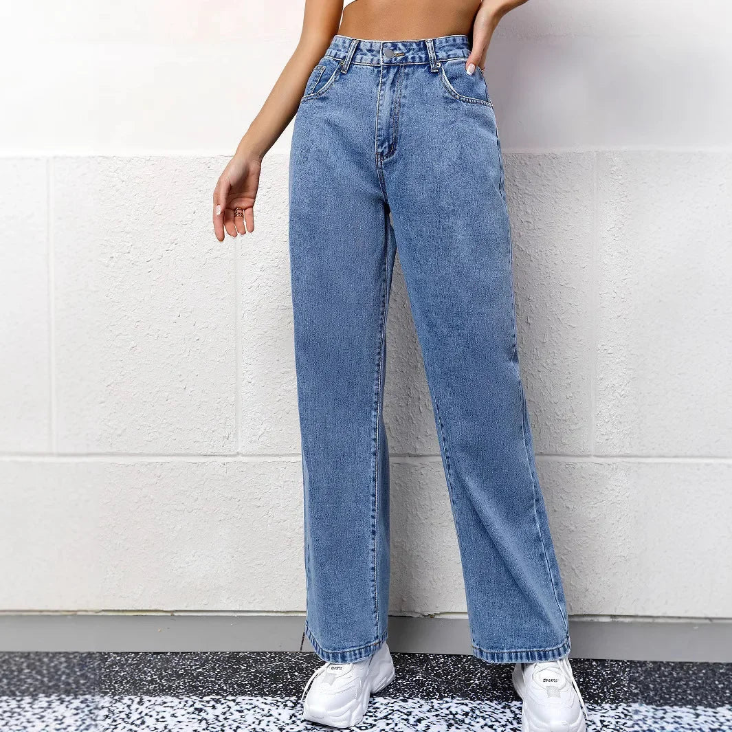 Women Wide Leg Jeans High Waist