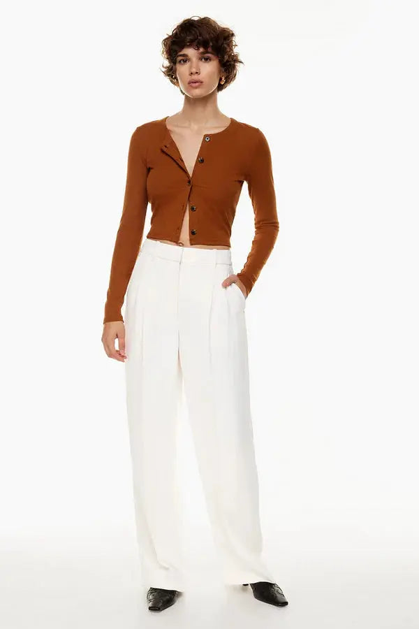 Women Work Trousers Wide Fit