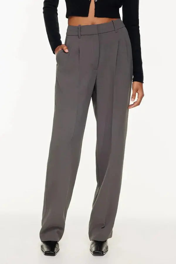 Women Work Trousers Wide Fit