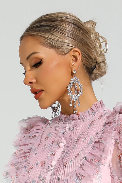 Dana Silver Diamond Earrings