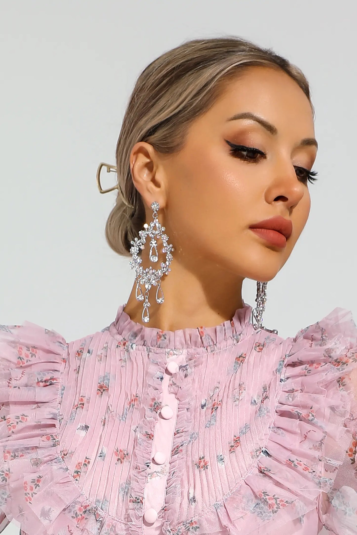 Dana Silver Diamond Earrings