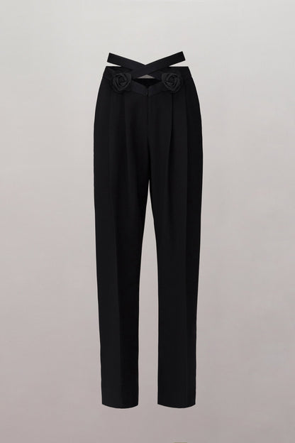 Danica Floral Cross Pants