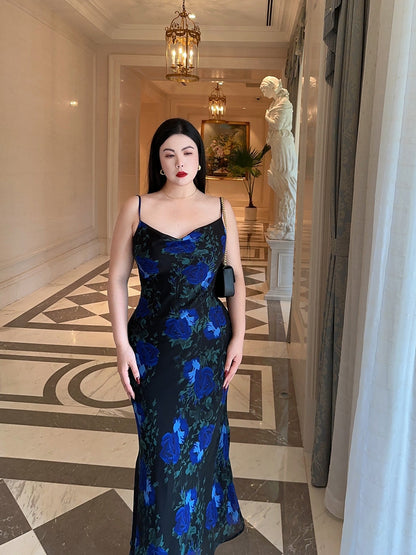 French Chic Strap Dress · Plus-Size Slimming Bodycon Fall Elegance