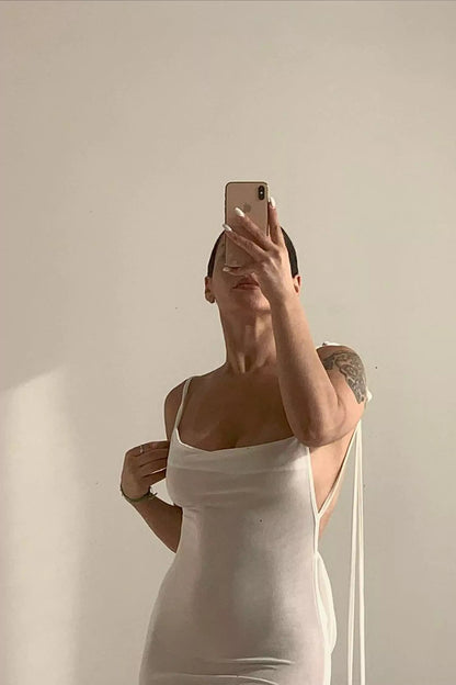 Daphne Maxi Dress-White