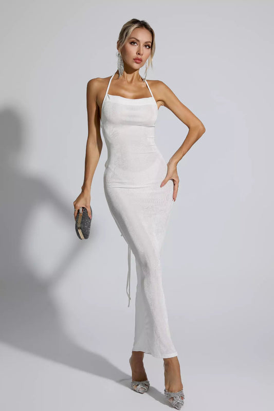 Daphne White Maxi Dress