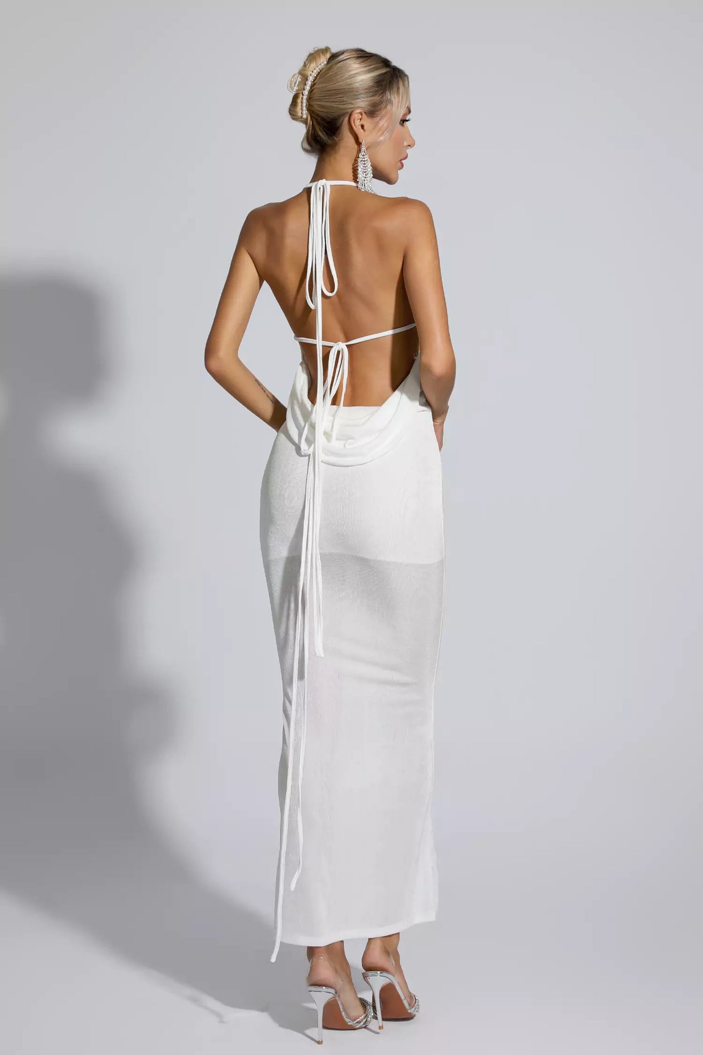 Daphne White Maxi Dress