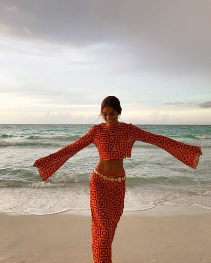 Kamryn | Long Sleeve Wrap Set