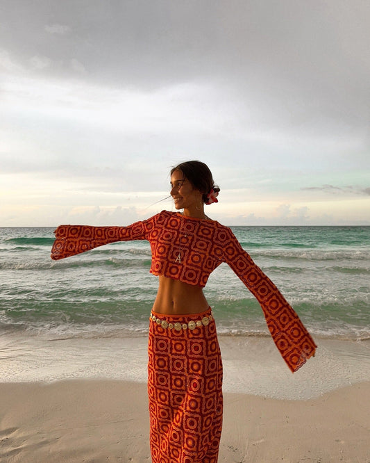 Kamryn | Long Sleeve Wrap Set