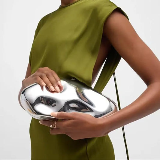 Acrylic Geometric Shape Evening Wristlet