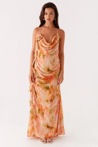 Peppermayo Exclusive - Diedre Rose Strappy Maxi Dress