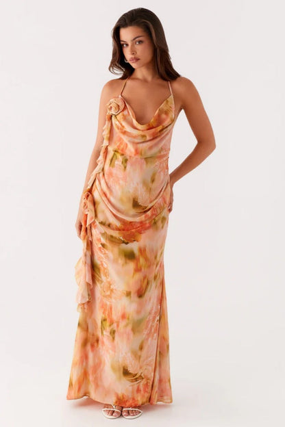 Peppermayo Exclusive - Diedre Rose Strappy Maxi Dress
