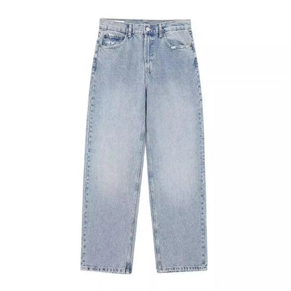 High Waist Denim Patchwork Pants Distressed Ripped Jeans