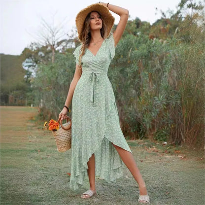 Casual Fitted Floral Print Dress