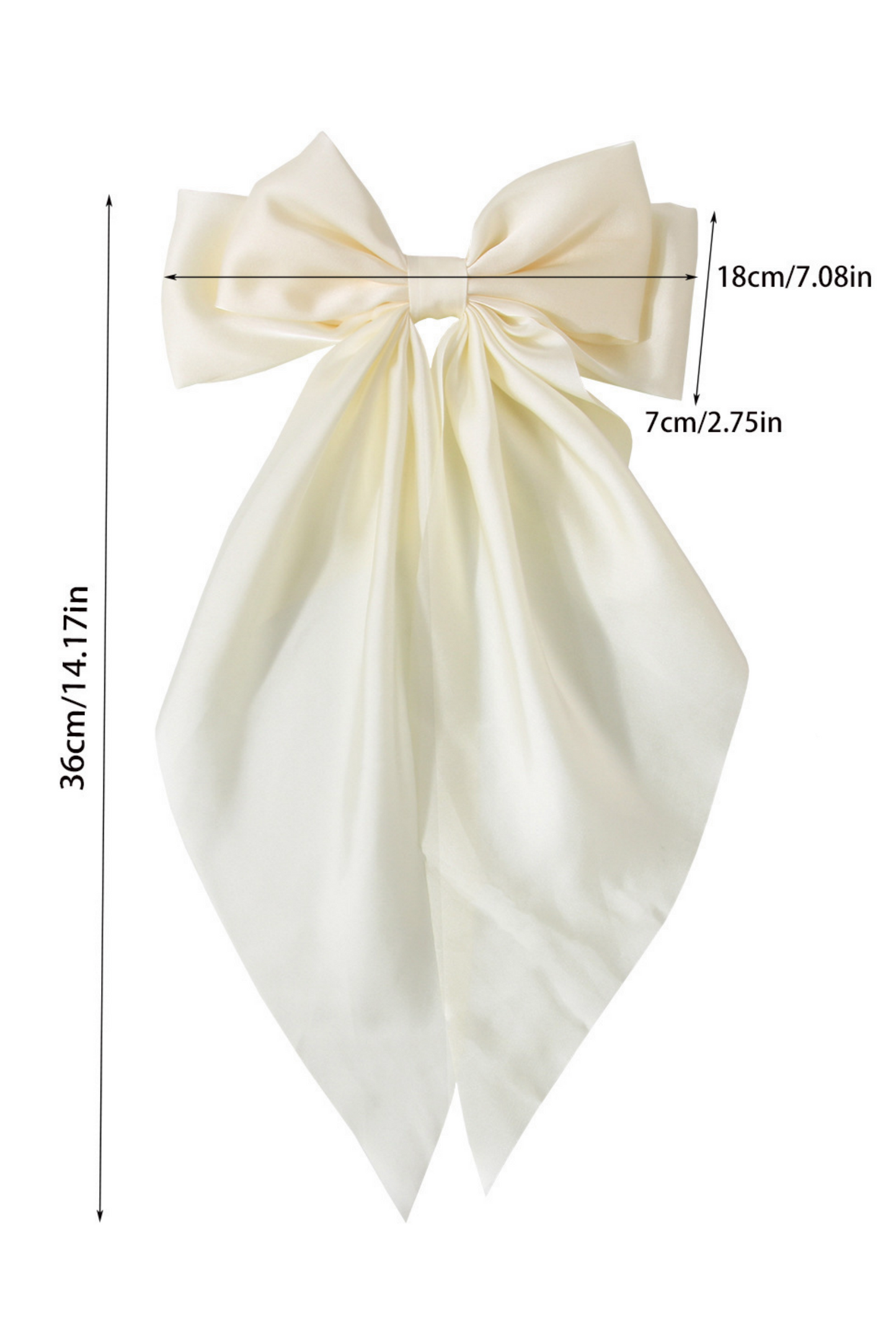 Sicily Satin Bowknot Hair Clip