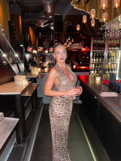 Columbine Maxidress - Leopard