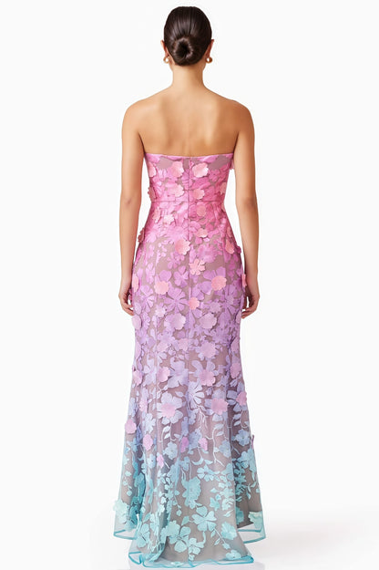 Katelyn Embroidered 3D Floral Maxi Dress
