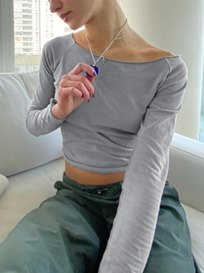 Lilac Y2K Long Sleeve Tee