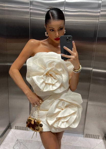 Alana | Flower Mini Dress