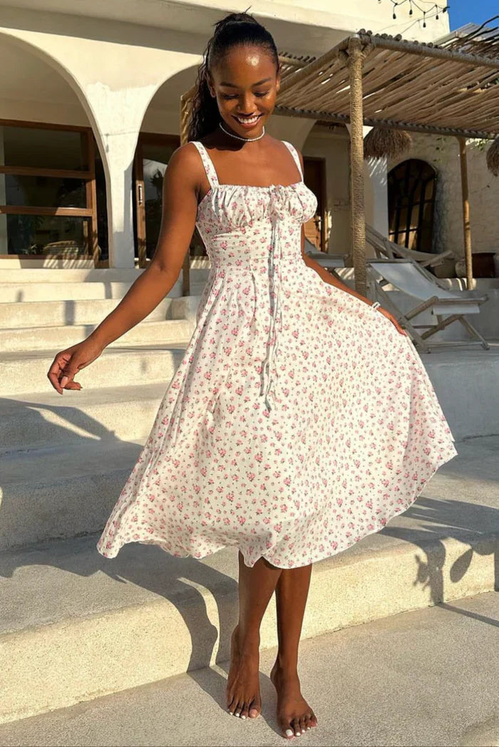 Meredith | Corset Midi Dress