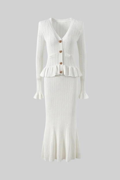 Bonnie | V-Neck Knitted Set