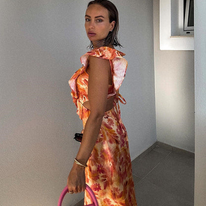 Nova | Ruffles Maxi Dress