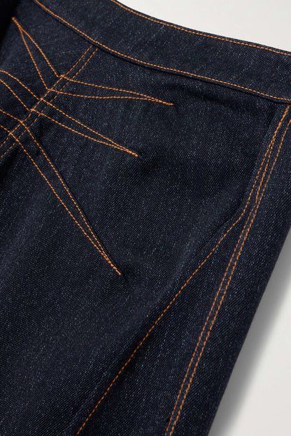 Erlinda Round Jeans - Black