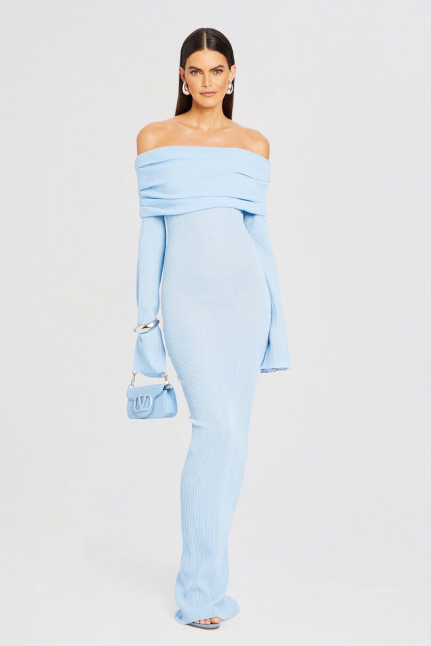 Liz Off Shoulder Maxi Knit Dress