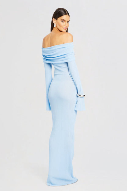 Liz Off Shoulder Maxi Knit Dress