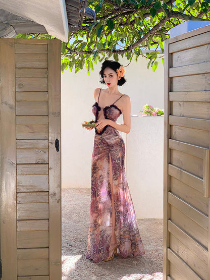 Edgy Cutout Leopard Print Dress Sultry & Bold Party Fit