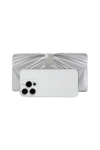 Edmund Silver Flap Bag