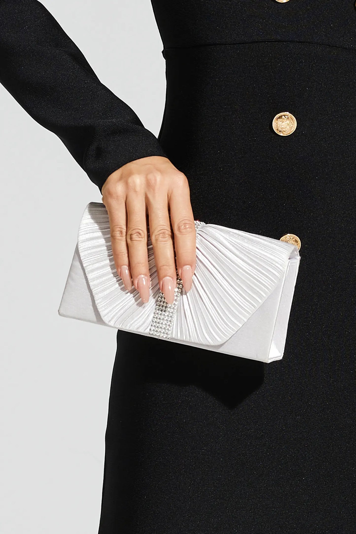 Edmund Silver Flap Bag