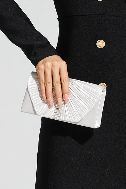 Edmund Silver Flap Bag
