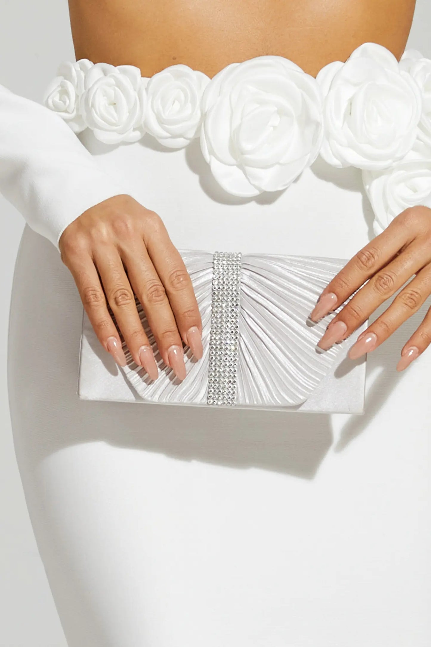 Edmund Silver Flap Bag