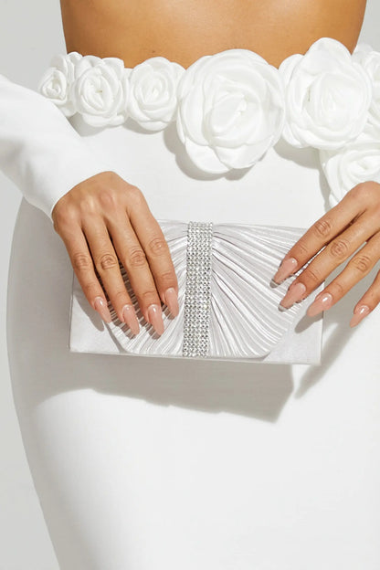Edmund Silver Flap Bag