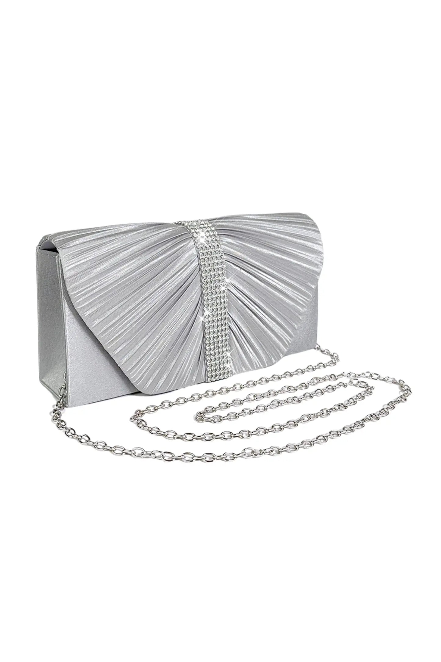Edmund Silver Flap Bag