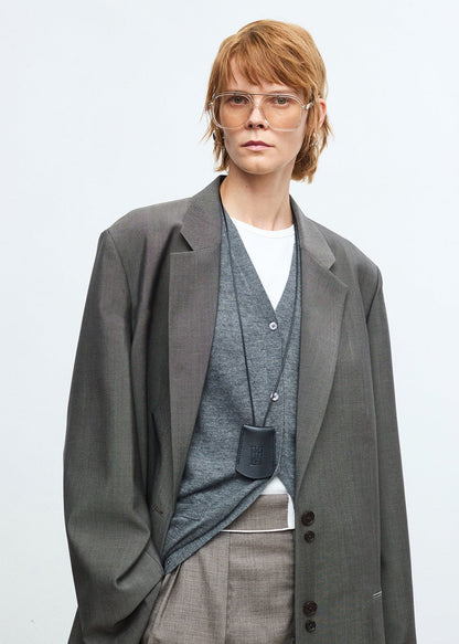 Luxe Wool-Blend V-Neck Sweater Vest - Effortless Layering Staple